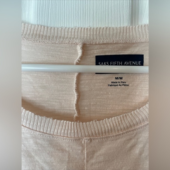 Saks Fifth Avenue Long Sleeve T-Shirt Modal Cotton Medium - Picture 2 of 16